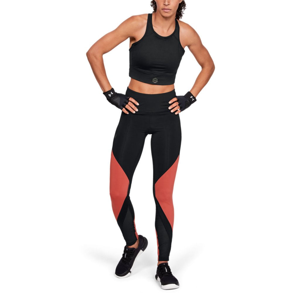 calça legging de poliamida com viés plus size mindset sport preto - C&A