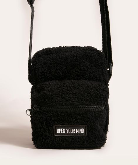 bolsa shoulder sherpa preto