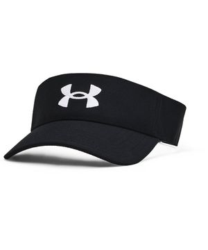 Viseira de Corrida Masculina Under Armour Blitzing Preto e Branco