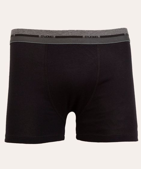 cueca boxer de algodão duomo preta
