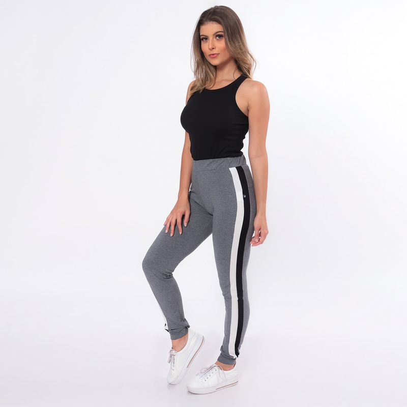 Calça Legging Feminina Cut Out - CINZA – AMARO