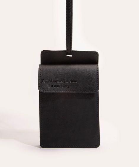 bolsa shoulder em pu alça fina preto