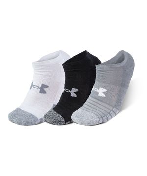 Meia Unissex Under Armour Heatgear Invisivel - Pacote com 3 pares Multicor