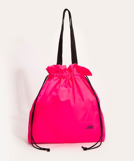 bolsa de ombro esportiva nylon pink