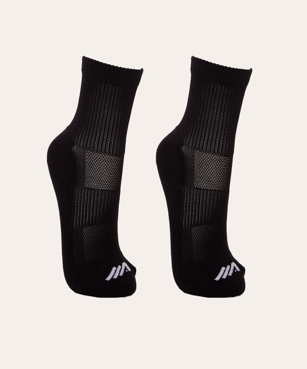 kit 2 pares de meias cano médio running ace preto é boa?