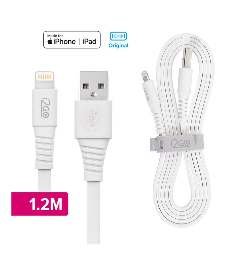 Cabo-Iphone-Cabo-Lightning-I2GCBL074WH-Certificado-MFi-12m-24A-PVC-Flexivel-Flat---I2GO-Basic-Branco-9952941-Branco_1