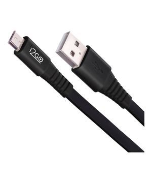 cabo micro usb 1,2m 2,4a pvc flexível flat i2go preto