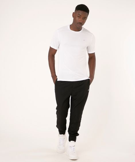calça jogger com cordão esportiva preta