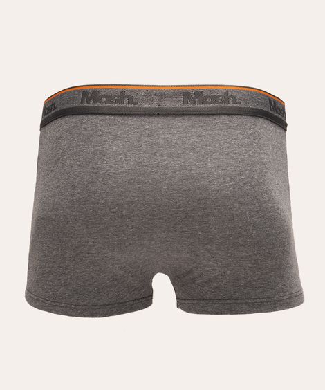 cueca boxer de algodão mash cinza