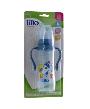 Mamadeira com Alça Acinturada Sonho 240ml Azul - Lillo