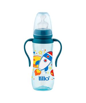 Mamadeira com Alça Acinturada Sonho 240ml Azul - Lillo