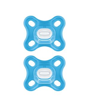 Kit 2 Chupetas Confort 100% Silicone 0-2 Meses Azul - MAM