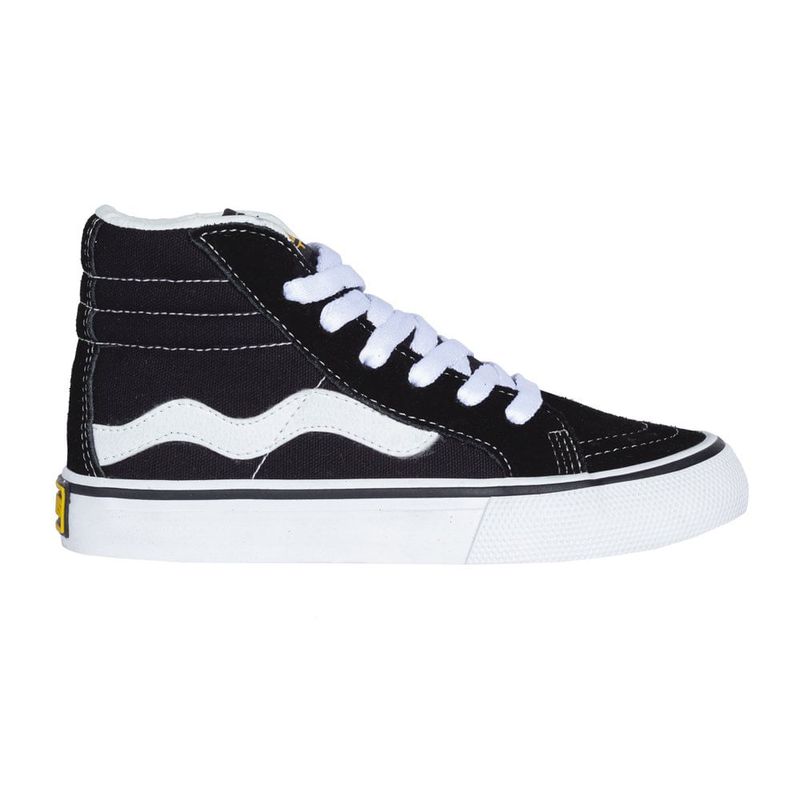 tênis infantil mad rats hi top old school preto e branco - C&A