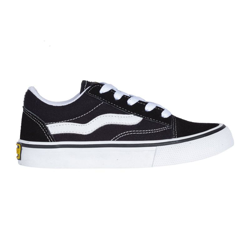 tênis unissex mad rats old school preto/branco - C&A