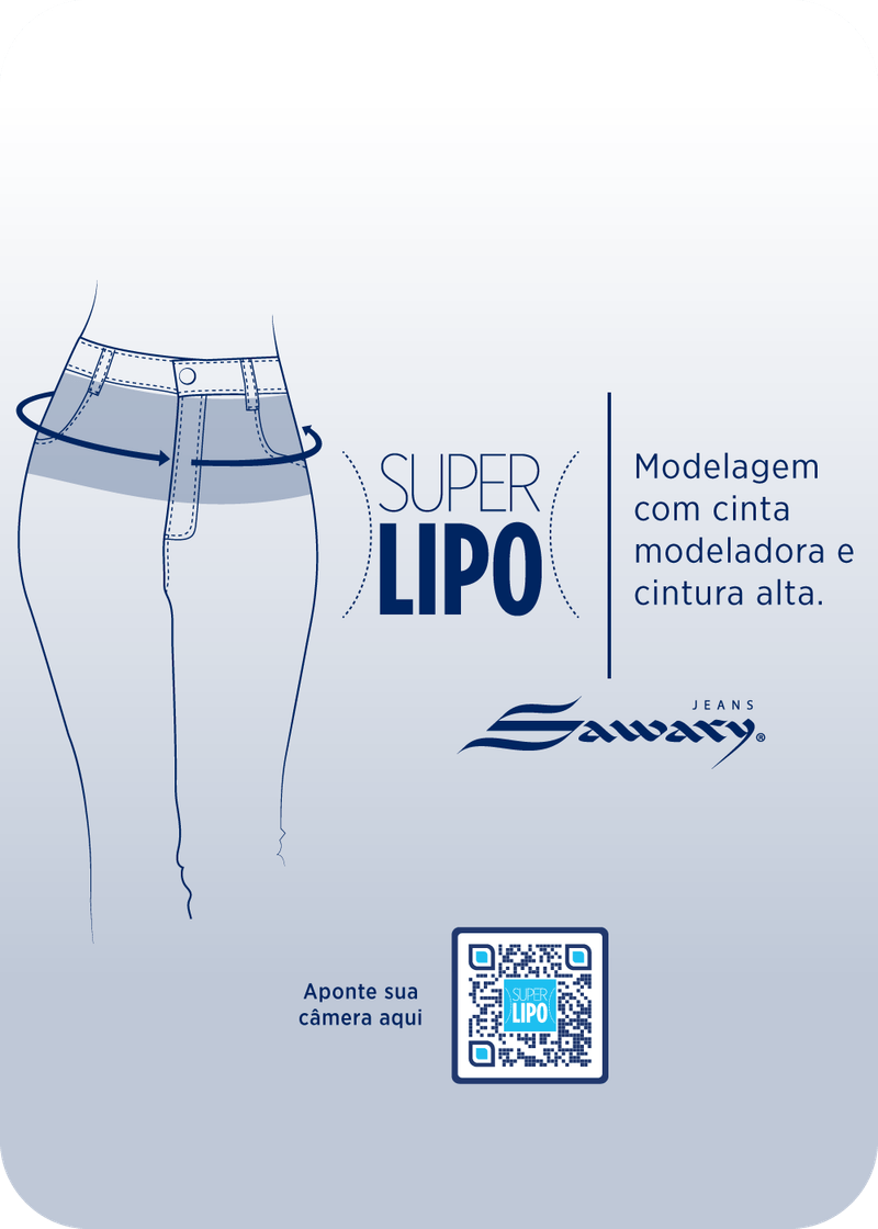 Calça Jeans Skinny Lipo Modeladora Feminina Sawary