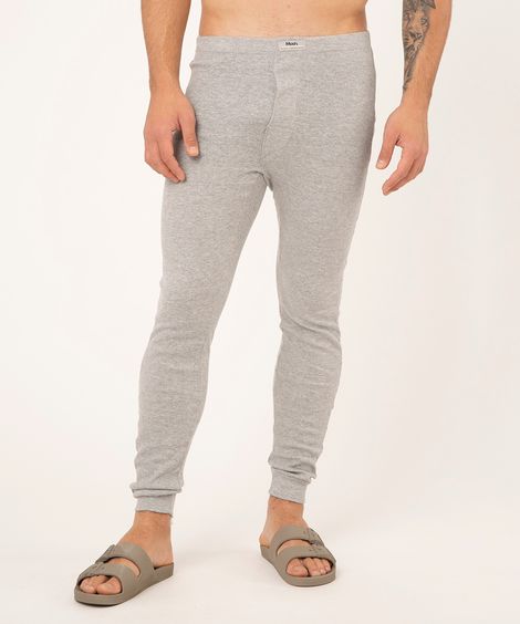 calça de pijama ceroula mash cinza mescla