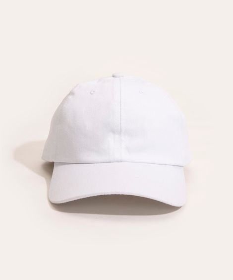 Boné Masculino Básico Aba Curva Branco