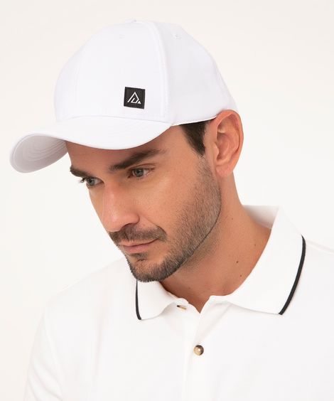 Boné Masculino Aba Curva Branco
