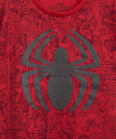 camiseta infantil homem aranha vermelha