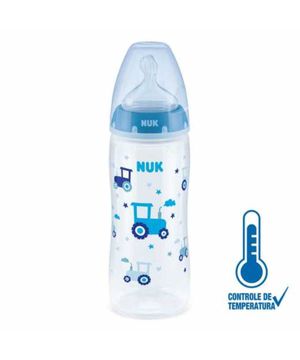 Mamadeira First Choice Controle de Temperatura S2 Boy 300ml-Nuk Azul