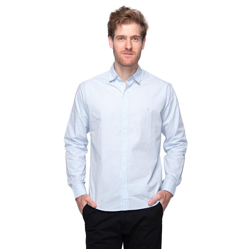 Camisa Social Masculina Teodoro Work 100 % Algodão 50 Fios Azul Bebe/Branco é boa?