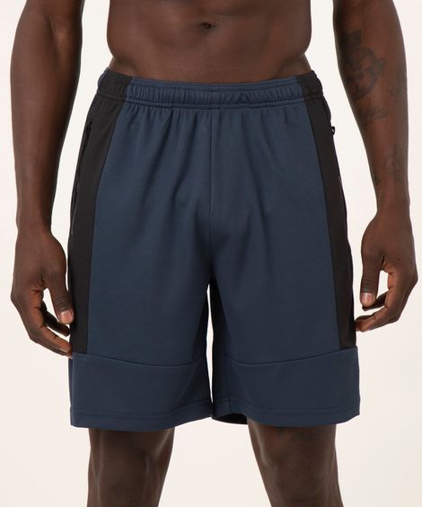 bermuda com passante para camiseta azul marinho