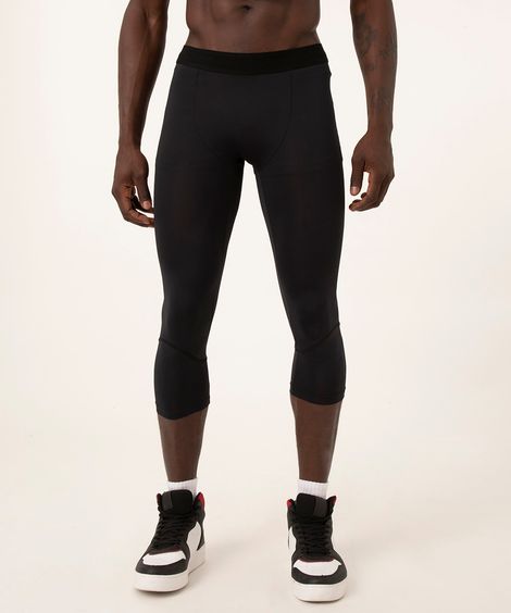 calça legging com recorte esportivo preta