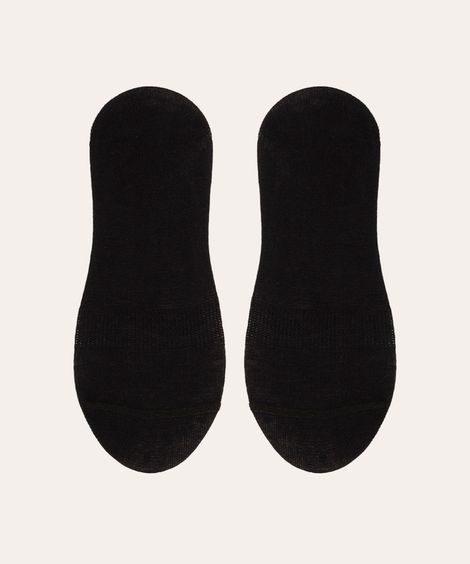 kit de 2 pares de meias invisíveis  preto