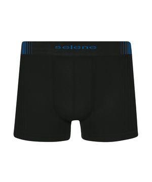 Cueca Boxer Selene Sem Costura Infantil Preto