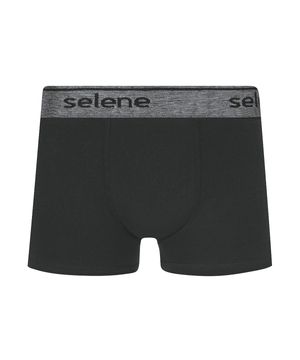 Kit 2 Cuecas Boxer Selene Algodão Infantil Preto e Vinho