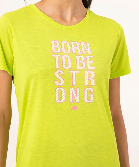 camiseta manga curta esportiva strong verde