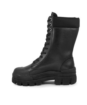 Bota Coturno Lança Perfume Cano Alto Preto