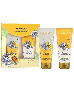 Fiorucci Flor De Maracujá Kit - Sabonete Líquido + Loção Desodorante 200ml