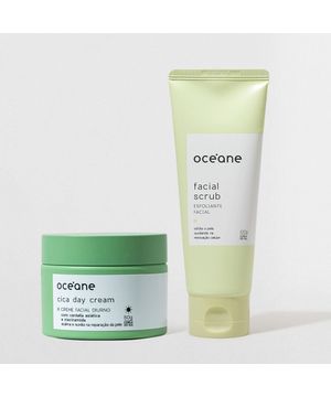 Kit Creme Facial Diurno Cica + Esfoliante Facial (2 Produtos)