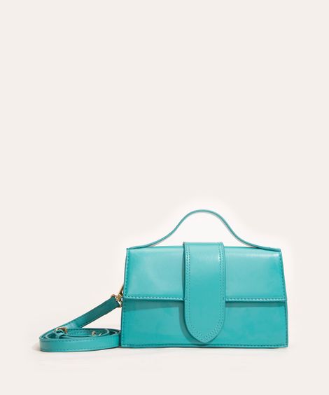bolsa mini estruturada azul