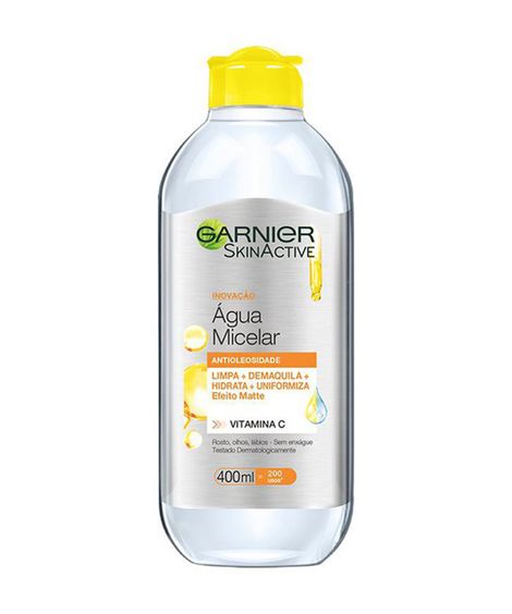 Água Micelar Garnier SkinActive Vitamina C Antioleosidade 400ml