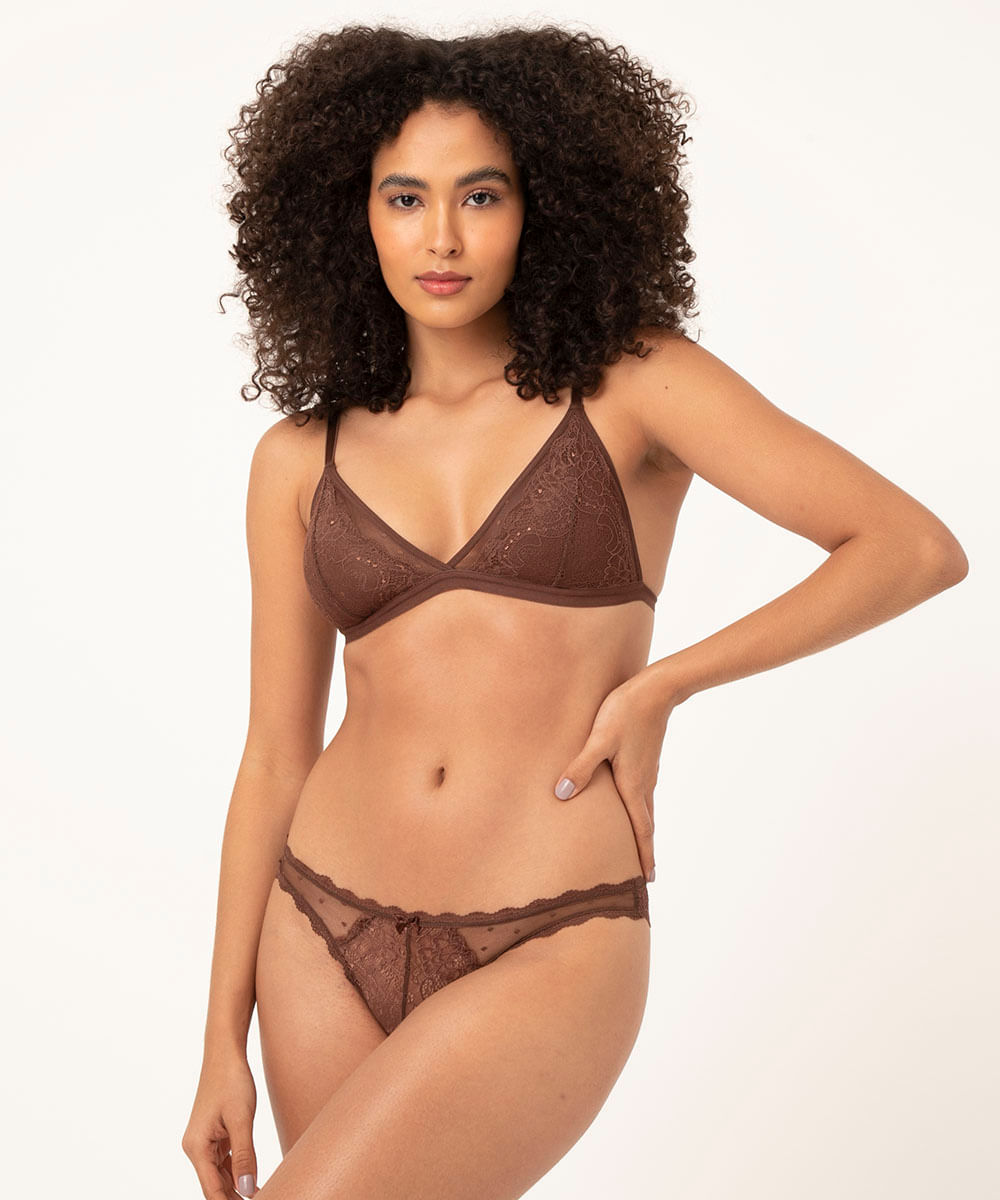 Conjunto de Lingerie Sedução Rosa Babaloo - Dolce Pecado