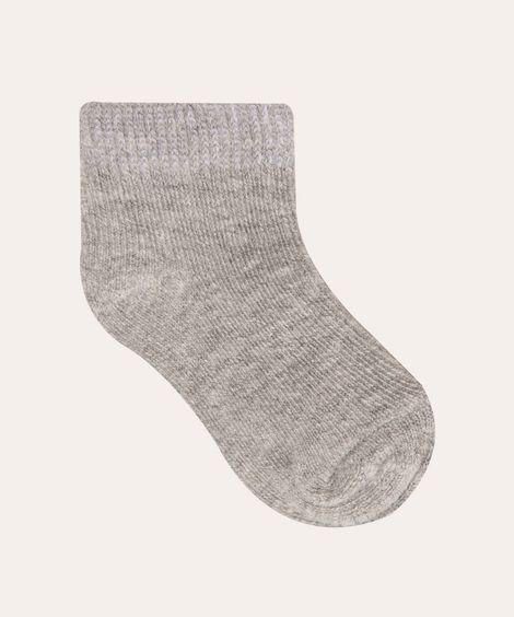 Kit de 3 Meias Infantis Soquete Multicor