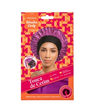 Touca de Cetim ProArt Wonder Curly Camada G rosa