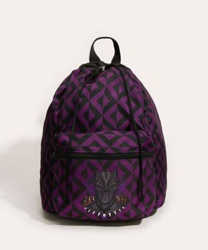 mochila infantil pantera negra multicor