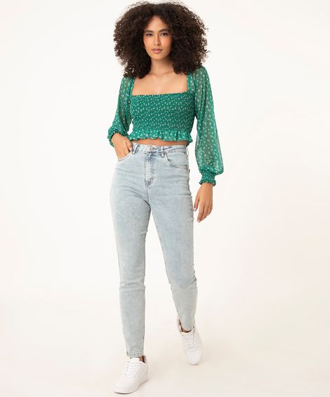 calça skinny jeans azul claro