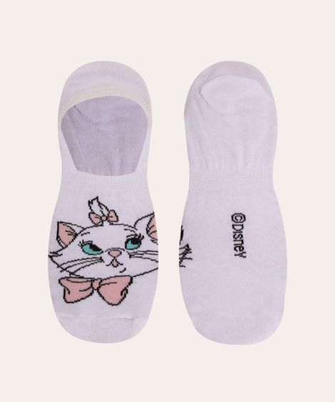 meia invisível gatinha marie branco