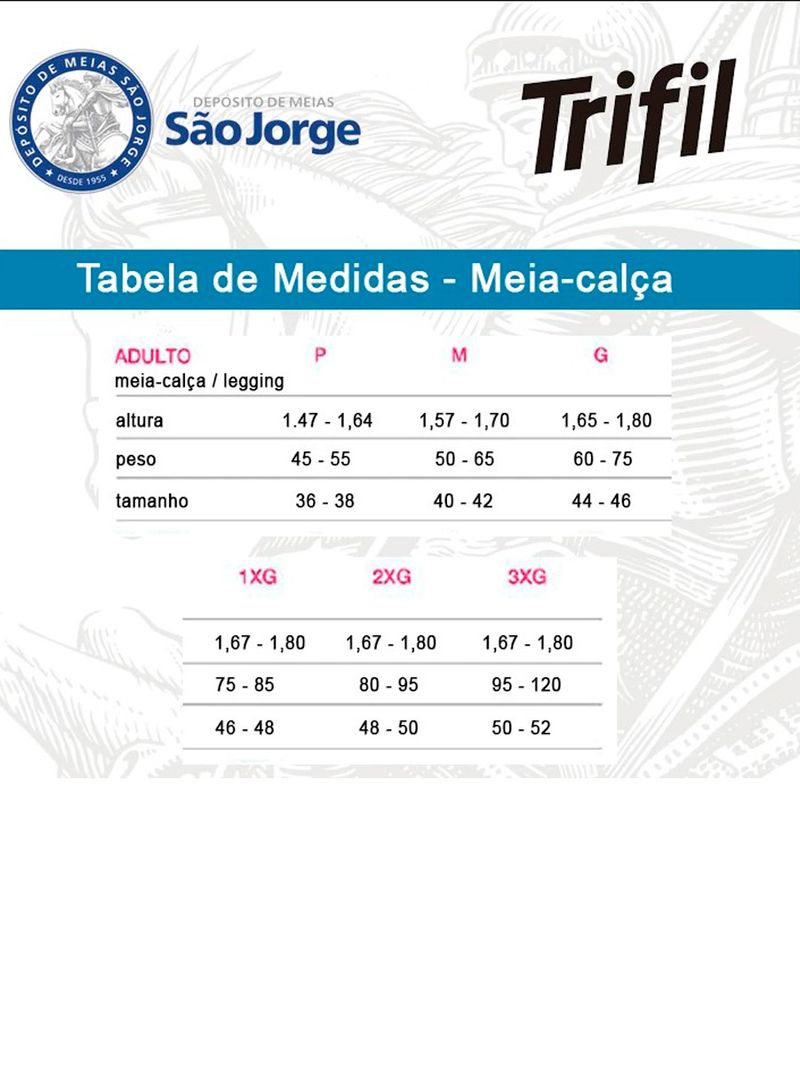 Meia calça trifil plus 2024 size