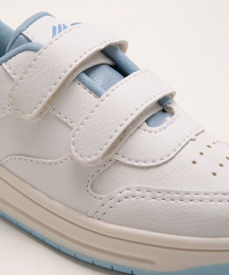 tênis infantil cano baixo velcro azul