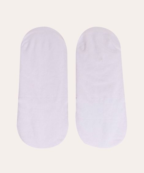 kit de 2 pares de meias invisíveis branco