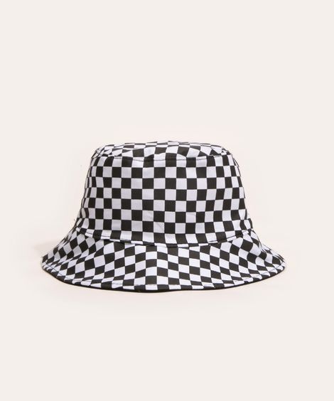 chapéu bucket juvenil dupla face  preto