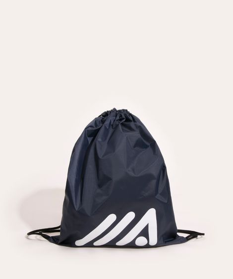 Mochila Saco Esportiva com Cordão Azul Marinho