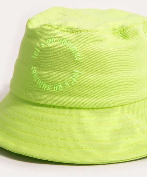 chapéu bucket infantil let's go summer  verde