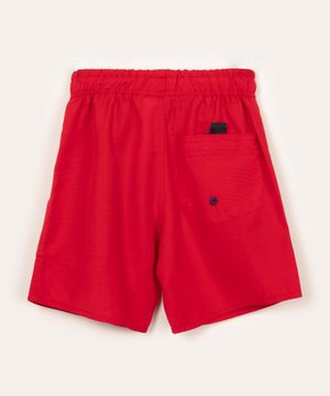 Bermuda Surf Infantil Básica Vermelho