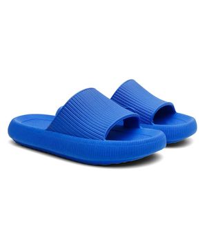 Chinelo Nuvem Slide Leve Confortável Moderno Valentina Kister Azul Royal